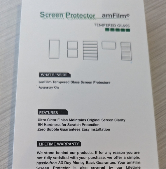 AmFilm Glass Screen Protector for Google Pixel 4a (5G) - Picture 2 of 4